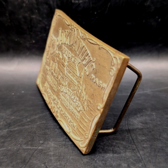 Vintage Solid Brass Jack Daniel’s Commemorative Belt Buckle - St. Louis Expo - Picture 1 of 10